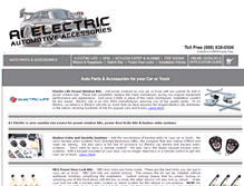 Tablet Screenshot of a1electric.com